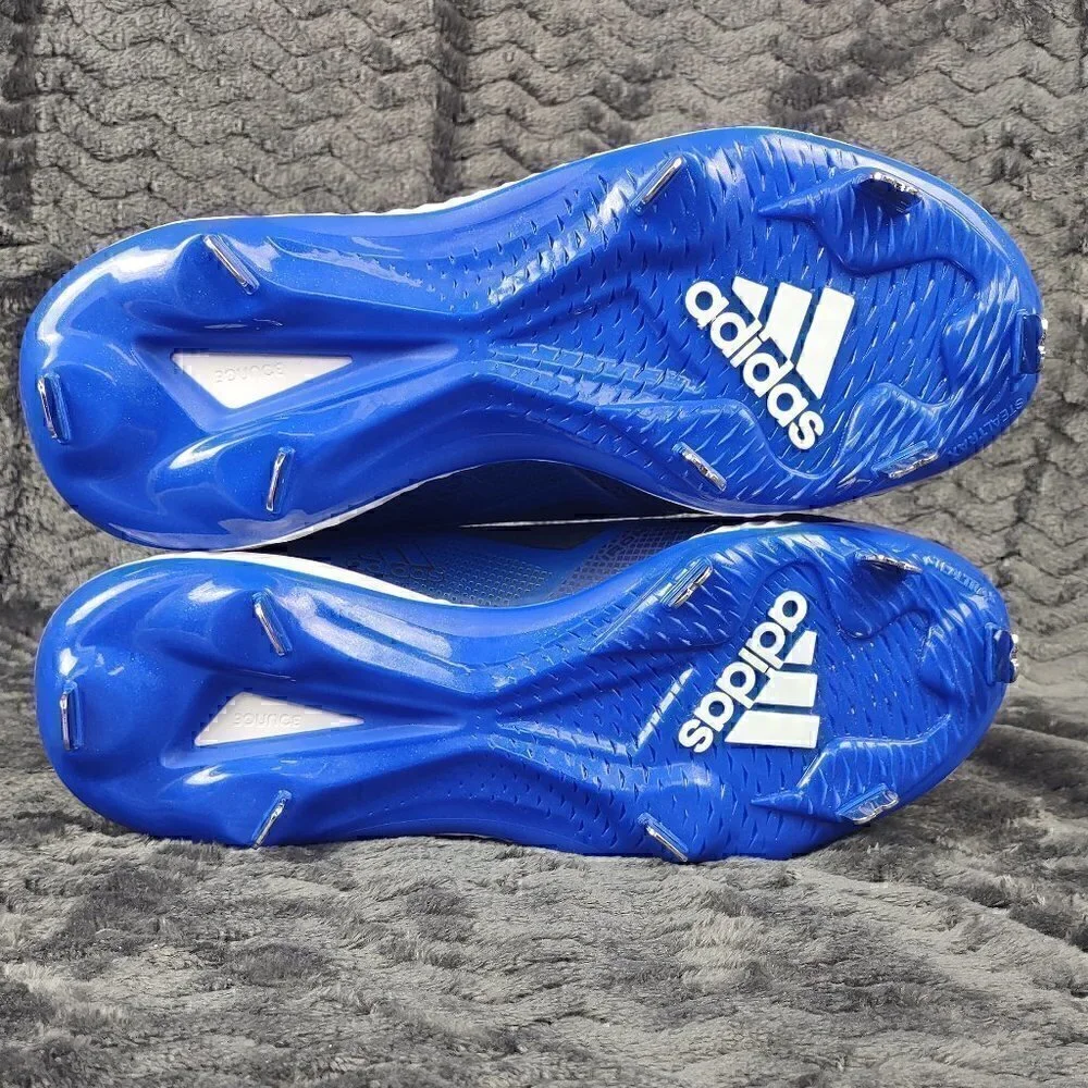 Adidas Icon 6 Bounce Mens Baseball Cleats Shoes Blue/Black FV9350 (NWT) Size 12